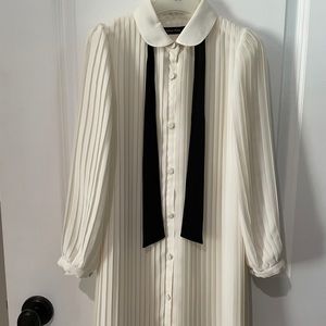 Beanpole pleated front tie dress
